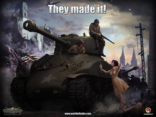 World of Tanks - Новый шикарный арт с Шерманом!